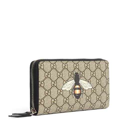 gucci bee zip around wallet|gucci bee wallet review.